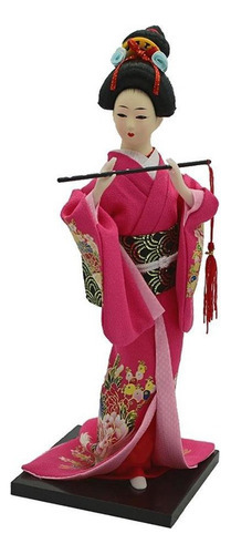 12 Figura De Boneca De Gueixa Japonesa Quimono Japonês - Imagem 6