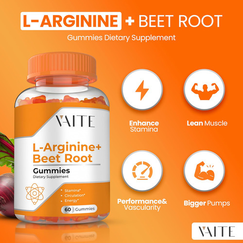 L Arginina 1000mg Suplemento De Gomas De Raiz De Beterraba - - Imagem 2