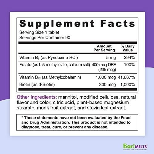 Vitamina B12 Barimelts/ 90 Comprimidos - Imagem 2