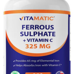 Sulfato Ferroso Vitamatic 325 Mg + Vitamina C 100 Mg - (65 M