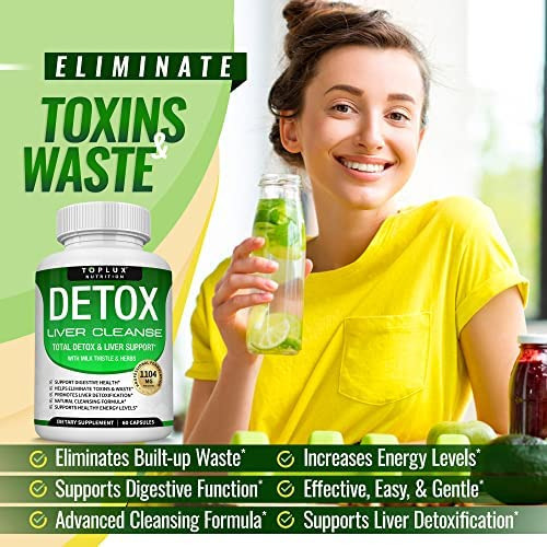 Fórmula De Suporte E Reparo Do Fígado Detox Cleanse - Limpa - Imagem 3