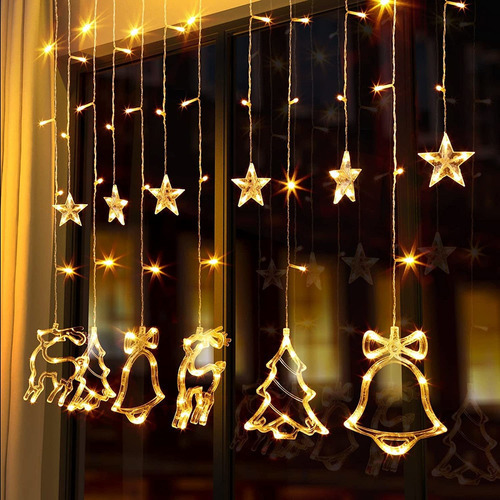 Luzes De Janela, Decorações, Alce Iluminado De Natal