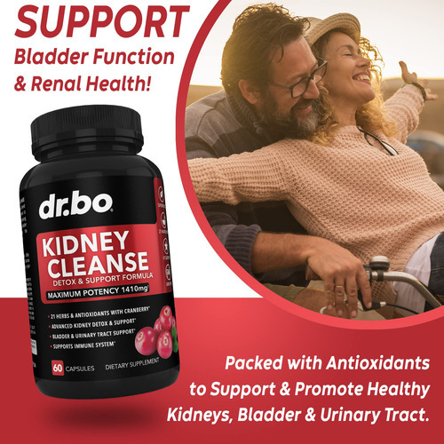 Suplemento Dr. Bo Kidney Cleanse Detox Cranberry 1410 Mg - Imagem 3