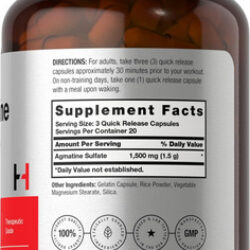 Cápsulas De Sulfato De Agmatina Horbäach 1500mg | 60 Comprim