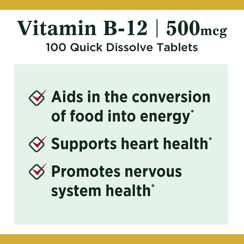 Natures Bounty Vitamina B12, Apoia O Metabolismo Energético - Imagem 3