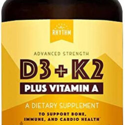 Vitamina D3 + K2 De Ritmo Natural (mk7) Mais Vitamina A, Pa