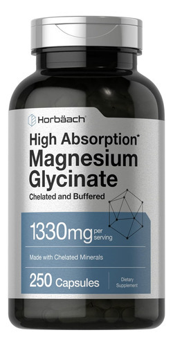 Glicinato De Magnésio Tamponado | 1330mg | 250 Cápsulas | Co