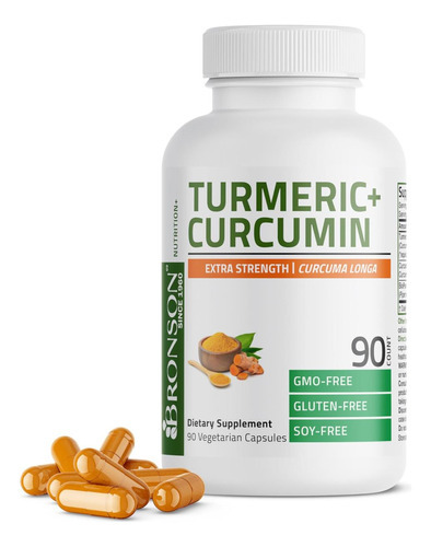 Curcumina De Cúrcuma Bronson 1500 Mg Por Porção Antioxidante