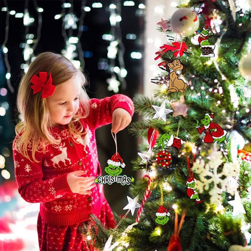 Decorações De Árvore De Natal Grinch, 23 Decorações De Natal - Imagem 9