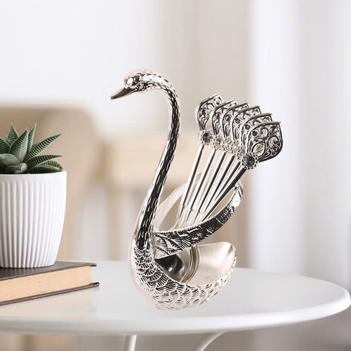 Conjunto De Colheres De Café Para Sobremesas Silver Holder - Imagem 8