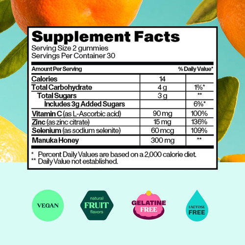 Gomas De Vitamina C Bloom Robbins Para Adultos Gomas De Vita - Imagem 2