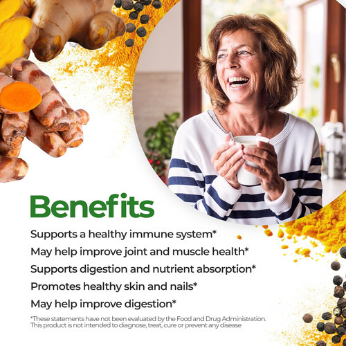 Feelgood Superfoods Fortificado Cúrcuma Em Pó - Suplemento V - Imagem 3