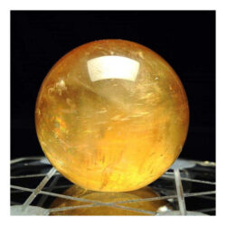 Uma Bola De Esfera De Cristal De Quartzo Citrino Natural 076