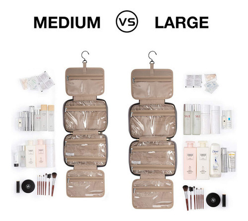 Necessaire Viagem Bolsa Travel Maquiagem Gancho Divisórias - Imagem 8