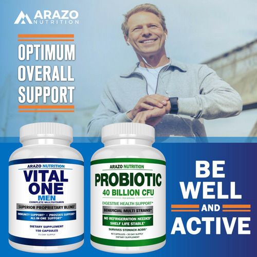 Suplemento Arazo Nutrition Vital One Multivitamínico Masculi - Imagem 6