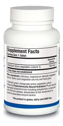 Biotics Research Rb Zyme Whole Food Rubidium Source, Ultra T - Imagem 2