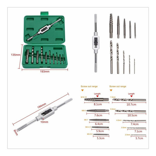 11pcs Brocas De Parafuso Quebrado Tiradas Ferramenta De Remo - Imagem 3