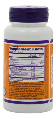 Agora Alimentos Coq10 60 Mg 3 Óleos De Peixe, 60 Softgel - Imagem 4