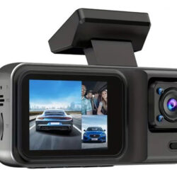 1080p Dvr Dash Cam Frontal/interior/traseira, 2 Telas, Noite