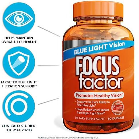 Fórmula Focus Factor Blue Light (60 Unidades) - Vitaminas Pa - Imagem 4