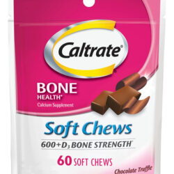 Caltrate Soft Chews 600 Plus D3 Cálcio Vitamina D Suplement