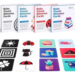 Brinquedo De Cartão De Estimulação Visual Montessori Para Ed