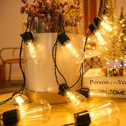 7m 20led Solar Water Drop Bulb String Luzes De Natal - Imagem 9