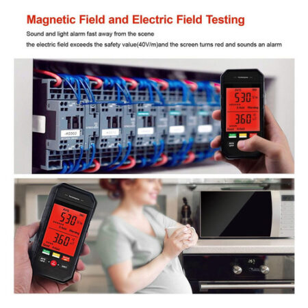 Testador De Radiação Eletromagnética Digital Lcd Emf Detecto - Imagem 6