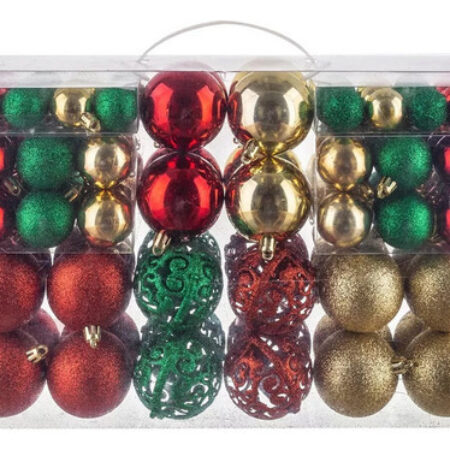 Pacote De 100 Esferas De Natal Para Decoração De Árvores - Imagem 12