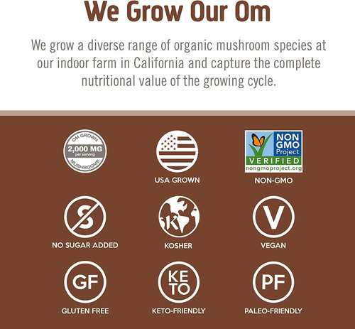 Om Mushroom Superfood Cordyceps Mushroom Capsules Suplemento - Imagem 7