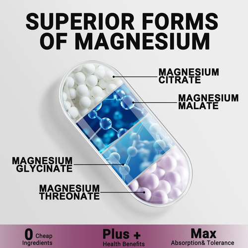 Suplemento De Complexo De Magnésio 420 Mg - 30 Mg De Vitamin - Imagem 3