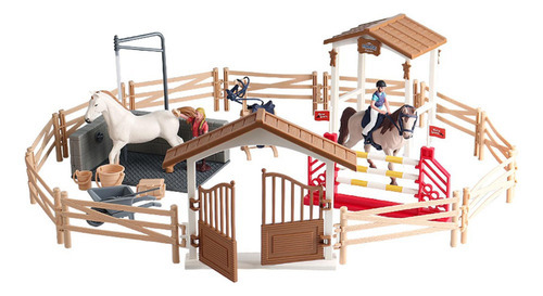 Cavalo Cavaleiro Playset Brinquedo Equestre Conjunto Fingir - Imagem 8