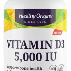 Vitamina D3 Saudável 5.000 Ui (sem Ogm, Potência, Suporte Ó