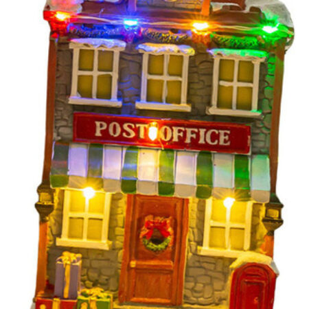 Musical Iluminado Natal Aldeia Casa Estatueta Decoração De - Imagem 15
