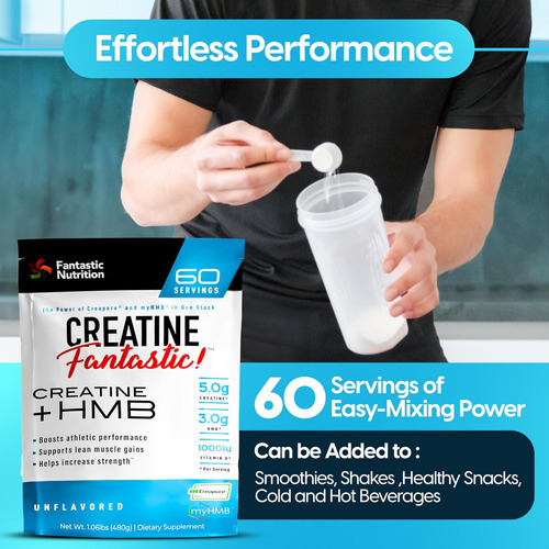 Creatina De Nutrição Fantástica Fantástica 5g Creapure Creat - Imagem 4