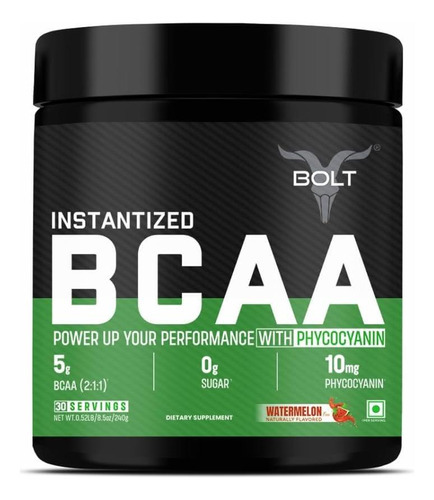 Bolt Bcaa Em Pó, Fórmula Potente 2: 1: 1 - Leucina, Isoleuci