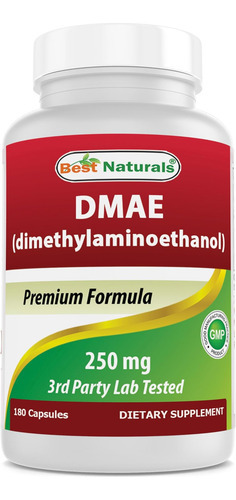 Best Naturals Dmae Supplement 250 Mg 180 Cápsulas - Bitartar