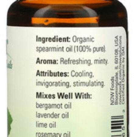 Óleo De Hortelã Now Foods Orgânico 30 Ml Importado 4un - Imagem 3