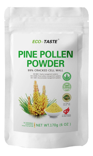 Pólen De Pinho Eco-taste 6 Onças, Colhido Selvagem - Pinus