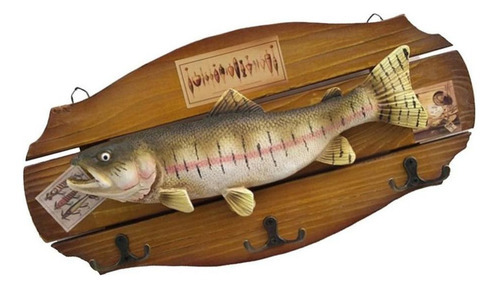 Decoração De Parede De Peixe Simulada 39x19.5x1cm - Imagem 5
