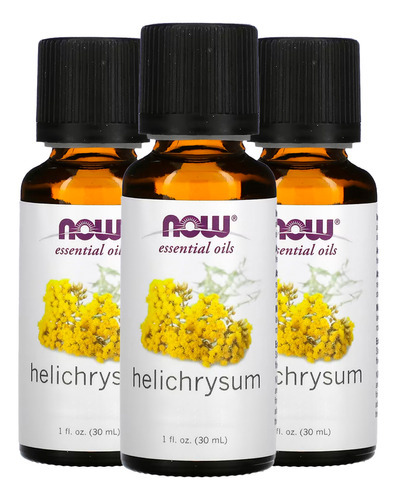 Mistura De Óleo De Helichrysum Now Foods 30ml Importado 3un