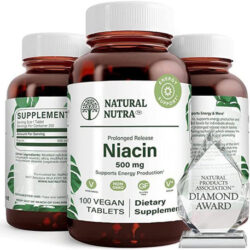 Natural Nutra Time-release Slow Niacin 500mg (vitamina B3),