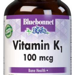 Cápsulas De Vitamina K1 Bluebonnet, 100 Unidades
