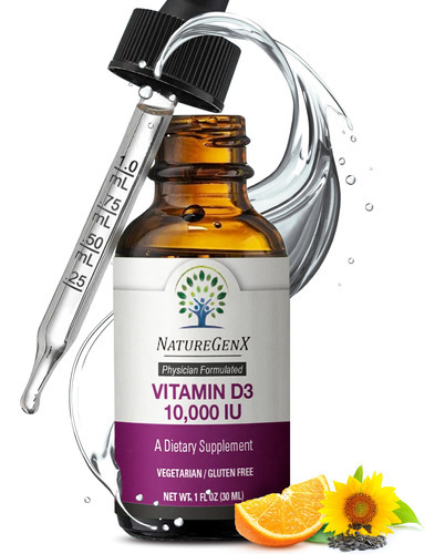 Suplemento Naturegenx Vitamina D3 Líquida 10000 Ui 30ml