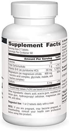 Complexo De Magnésio Ultra-mag Source Naturals - Mantém A F - Imagem 3
