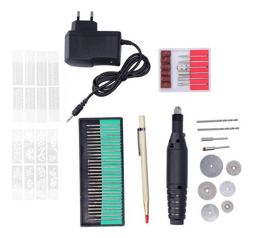 J Mini Escultura Caneta 70pcs Máquina De Gravura Elétrica