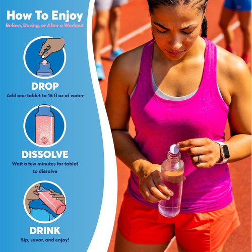 Comprimidos De Eletrólitos Esportivos De Nuun - Dissolvível - Imagem 6