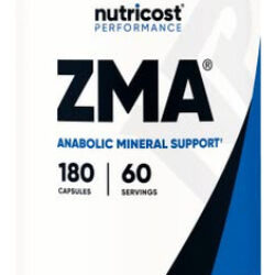 Suplemento Nutricost Zma 180 Cápsulas Sem Glúten Transgênico
