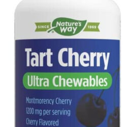 Natures Way Tart Cherry Ultra Mastigável, 1.200 Mg Por Porç
