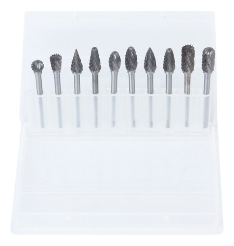 Kit 10 Limas Rotativa Carboneto Tungstênio Haste 6mm - Imagem 2